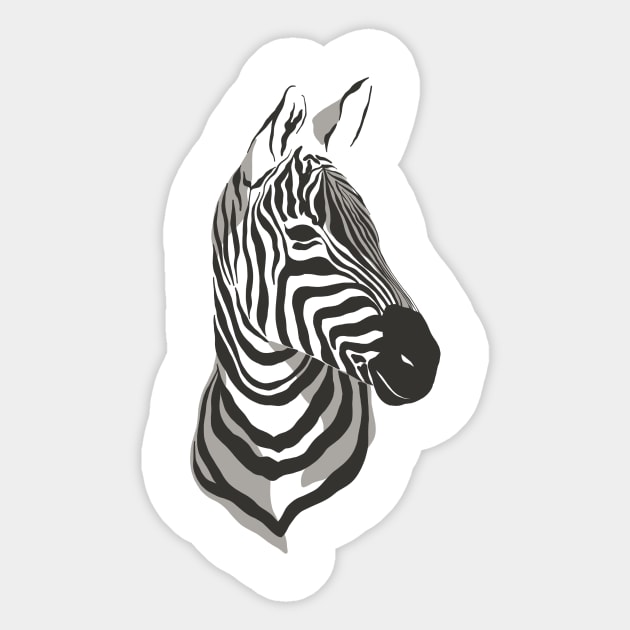 Zebra Sticker by VintageHeroes